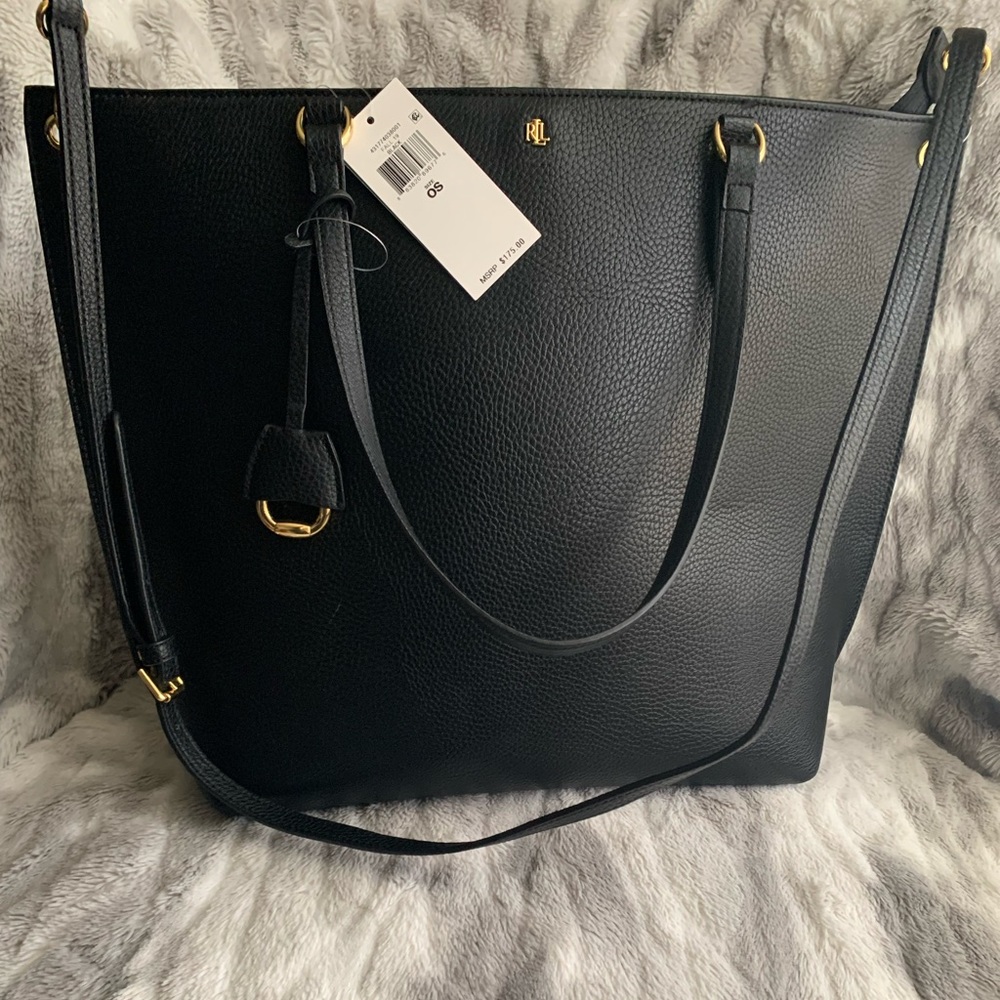 Ralph Lauren Abby Black Tote